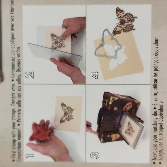 Sizzix Framelits with Stamps (barely used) - Tim Holtz Alterations collection - Picture 15 of 16